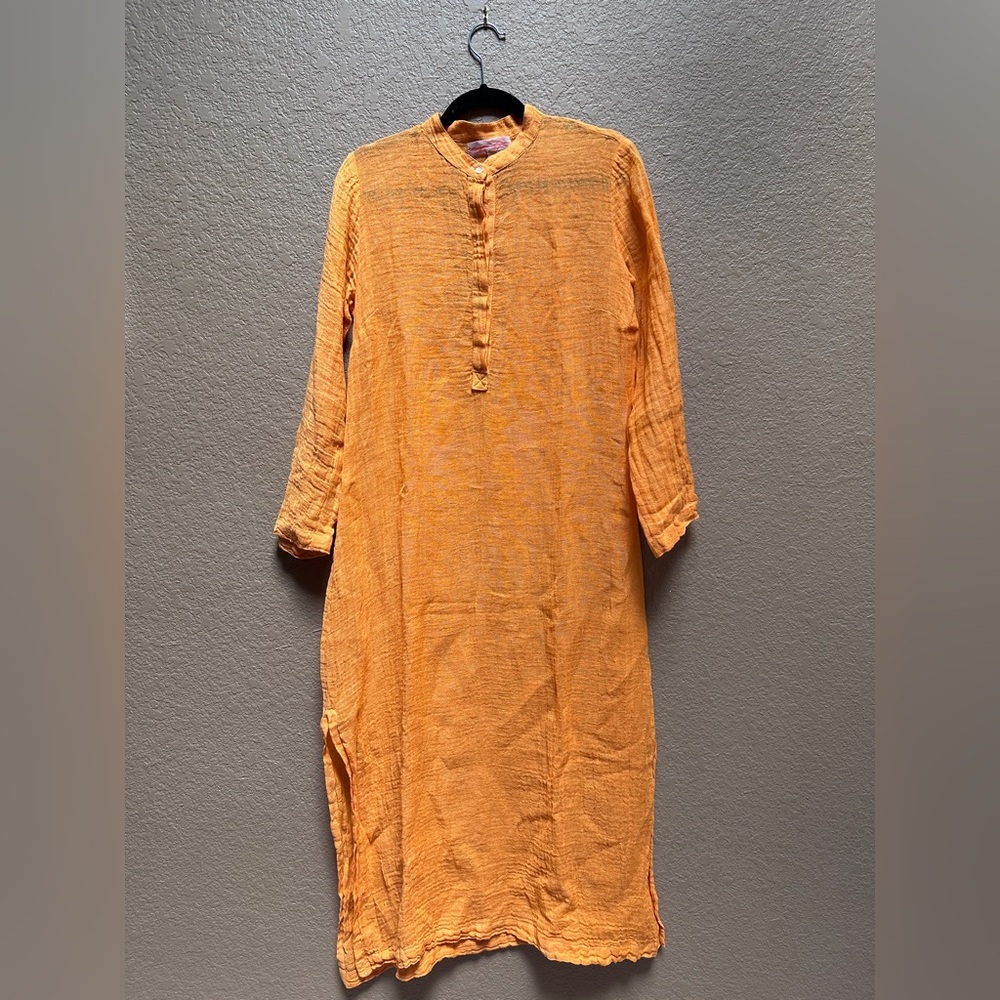 Virginia Johnson Orange Maxi Dress | 100% cotton